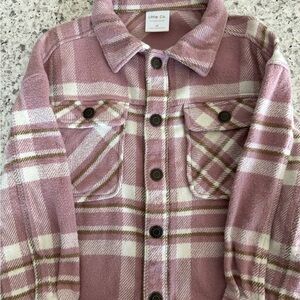 Little Co. Pink Plaid Kids Blazer